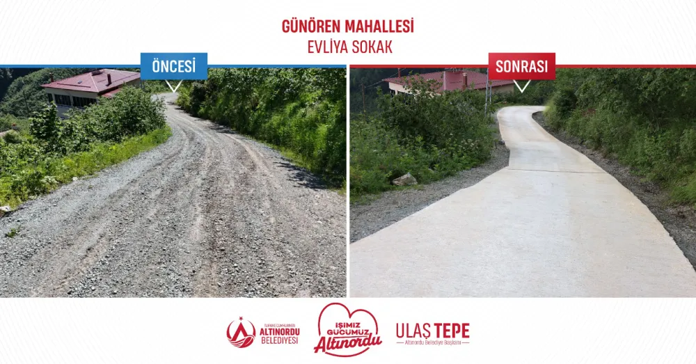 AMBULANSIN GİREMEDİĞİ YOLLAR BELEDİYE-VATANDAŞ İŞ BİRLİĞİYLE AŞILDI