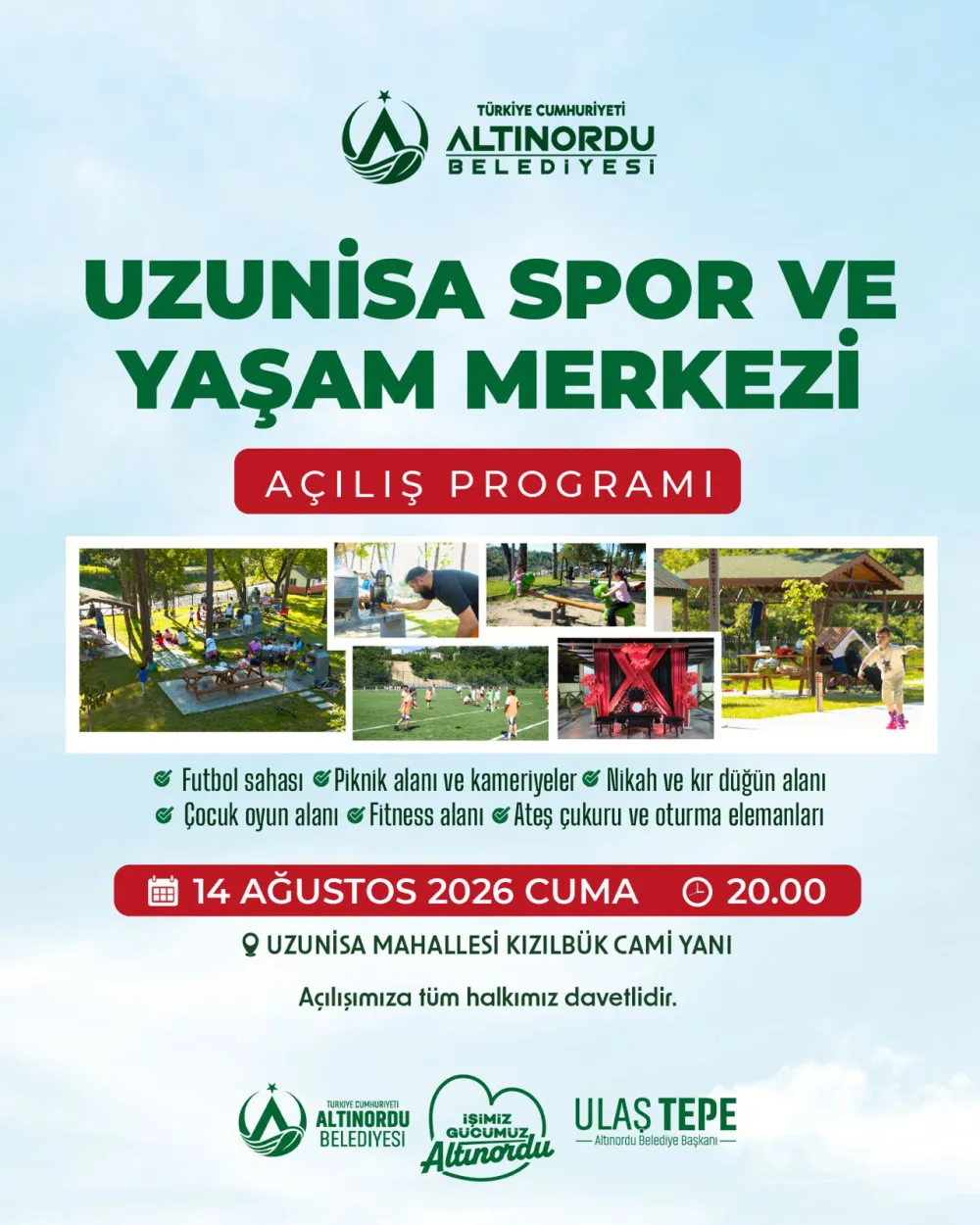 UZUNİSA SPOR VE YAŞAM MERKEZİ AÇILIYOR