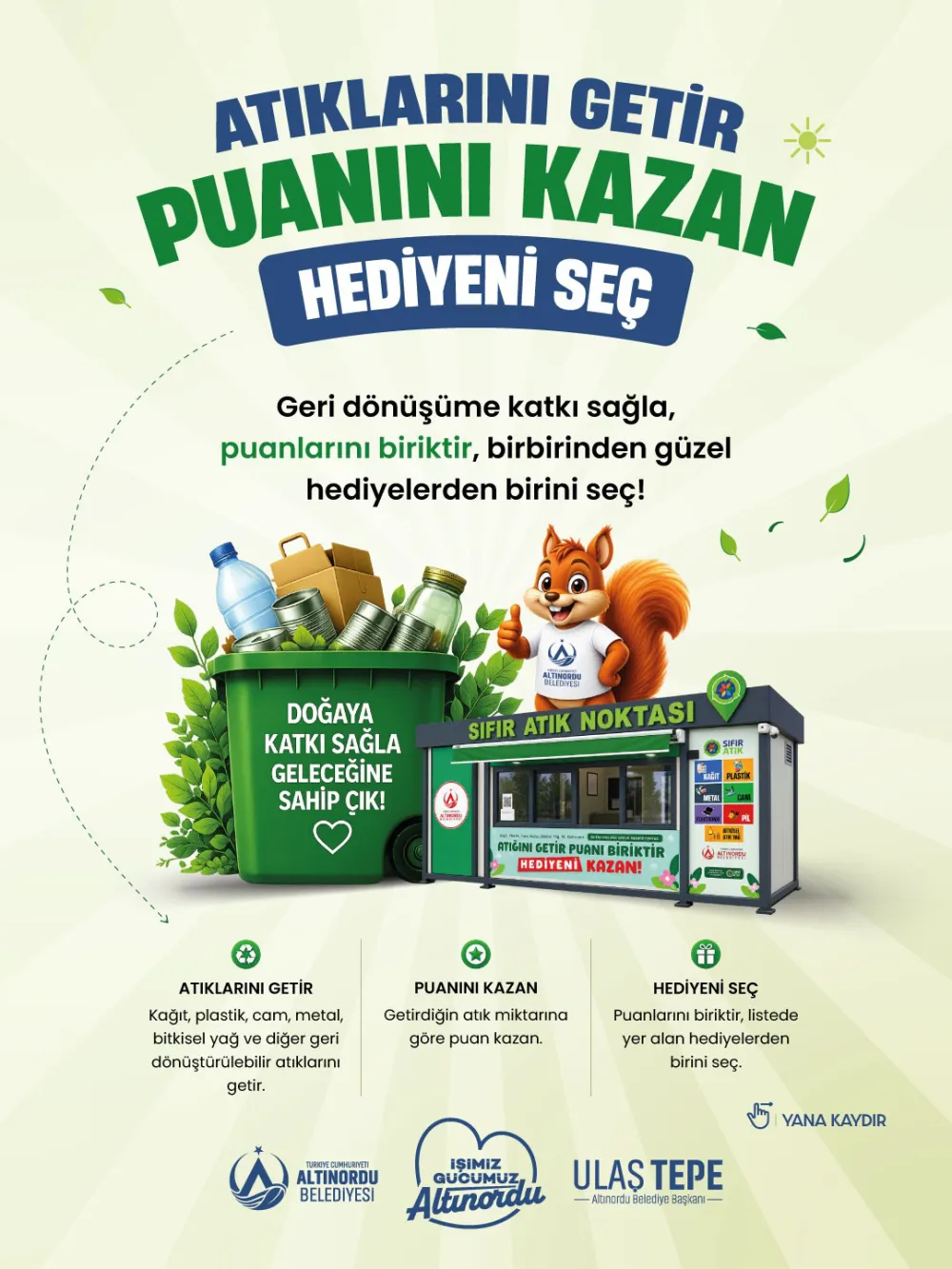 Altınordu Belediyesi Geri Dönüşümü Teşvik Ediyor